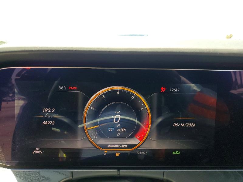2020 Mercedes-benz E-klasse amg VIN WDDZF8KB9LA703250 COPART salvage auction — MINOR DENT/SCRATCHES, Ny - Cert Of Title-Salvage, sold $43,650 on 2026-07-24 (photo 9)