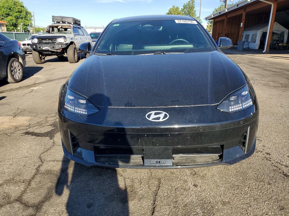 2025 Hyundai Ioniq 6 VIN KMHM34AC2SA093377 COPART salvage auction — FRONT END, Co - Salvage Title, sold $6,700 on 2026-07-28 (photo 5)
