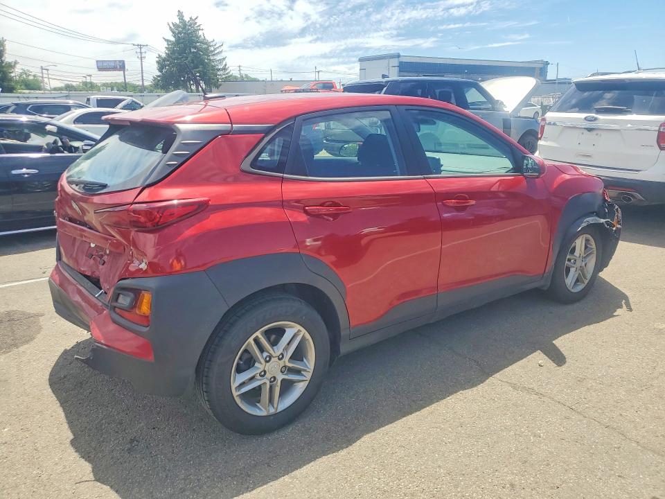 2021 Hyundai Kona VIN KM8K12AA2MU709922 COPART salvage auction — REAR END, Oh - Cert Of Title-Salvage, sold $3,375 on 2026-07-18 (photo 3)