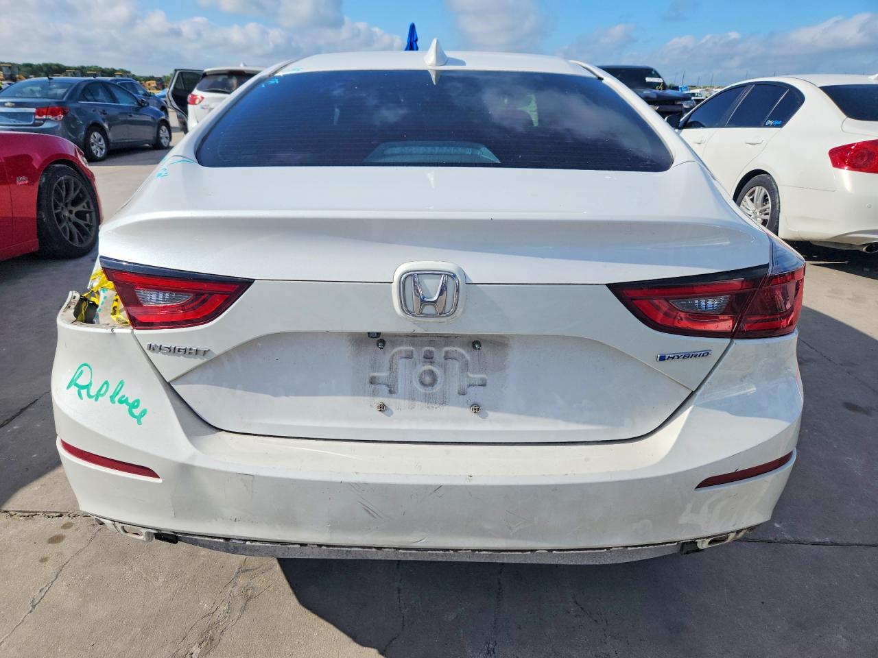 2019 Honda Insight VIN 19XZE4F57KE017830 COPART salvage auction — Rear End, FL - CERT OF TITLE SLVG REBUILDABLE, sold $1,650 on 2026-07-09 (photo 6)