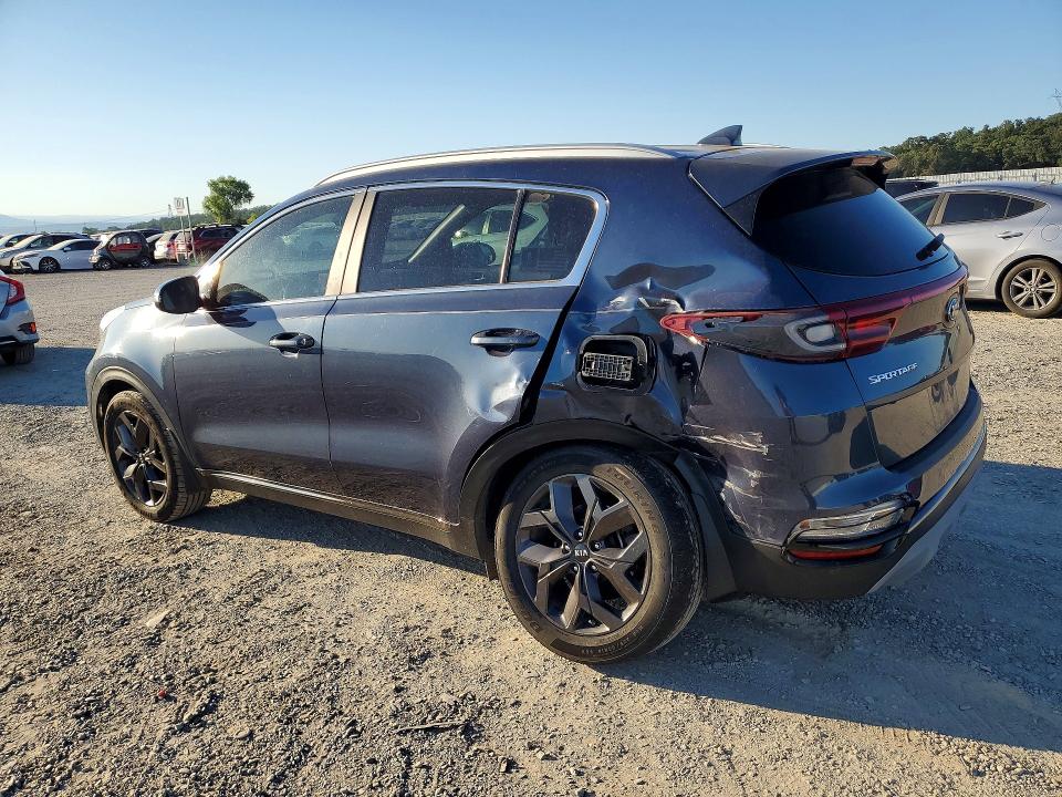 2021 Kia Sportage VIN KNDP63AC2M7922676 COPART salvage auction — REAR END, Ca - Salvage Certificate, sold $2,700 on 2026-07-10 (photo 2)