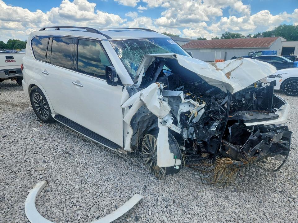 2024 Nissan Armada VIN JN8AY2BB0R9854104 COPART salvage auction — FRONT END, Oh - Cert Of Title-Salvage, sold $125 on 2026-07-28 (photo 4)
