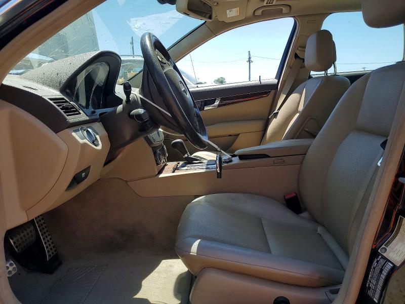 2010 Mercedes-benz C-klasse VIN WDDGF5EB6AF430091 COPART salvage auction — FRONT END, Ca - Dis/Dlr/Exp App For Dup Clean, sold $275 on 2026-07-20 (photo 7)