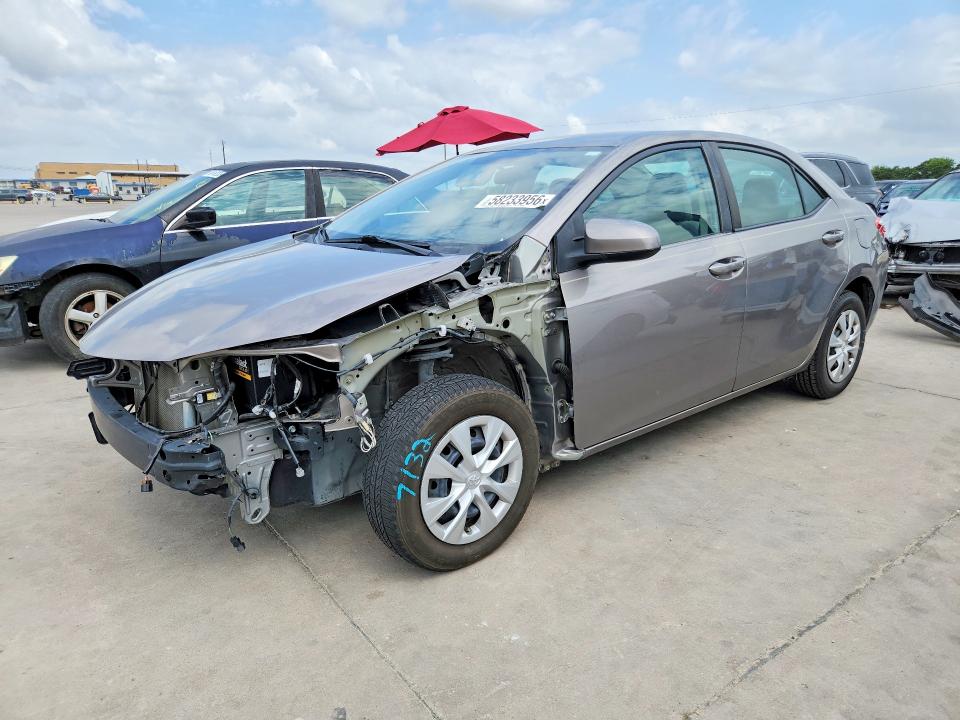 2016 Toyota VIN 2T1BPRHE7GC741755 COPART salvage auction — FRONT END, Tx - Salvage Vehicle Title, sold $4,050 on 2026-07-02 (photo 1)