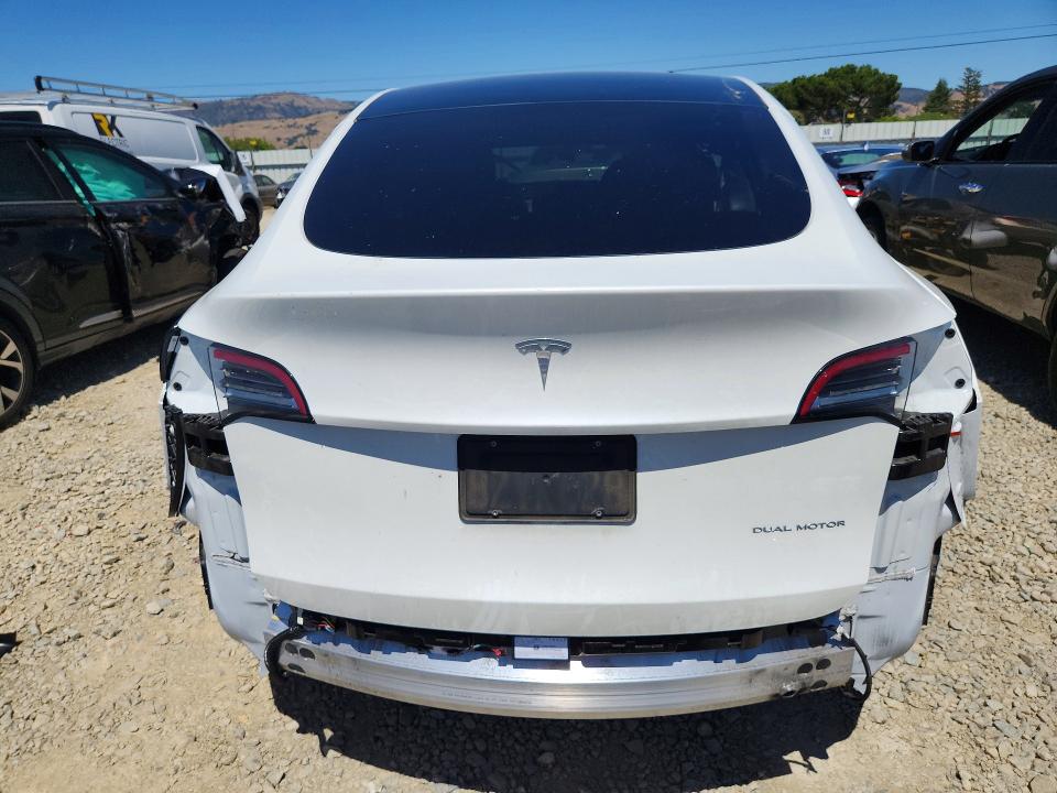 2022 Tesla VIN 7SAYGDEE1NF364174 COPART salvage auction — SIDE, Ca - Salvage Certificate, sold $8,300 on 2026-07-16 (photo 6)