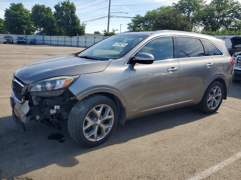 2016 Kia Sorento VIN 5XYPKDA18GG033632 COPART salvage auction — FRONT END, Oh - Cert Of Title-Salvage, sold $1,750 on 2026-07-17 (photo 1)