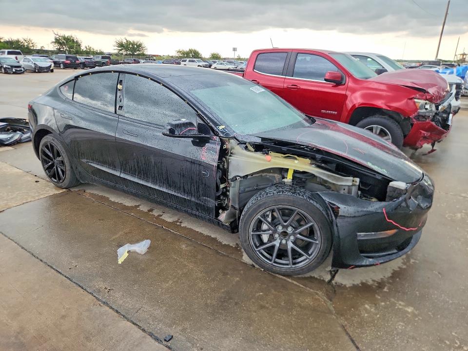2023 Tesla Model 3 VIN 5YJ3E1EA2PF496419 COPART salvage auction — FRONT END, Tx - Salvage Vehicle Title, sold $8,200 on 2026-07-16 (photo 4)