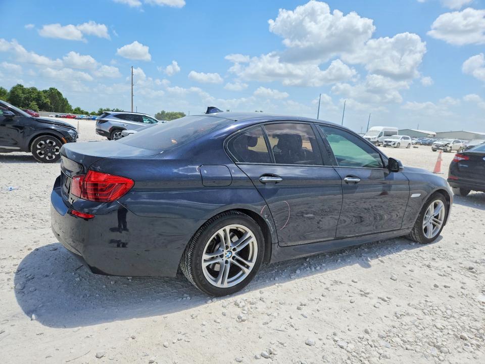 2014 BMW 5er VIN WBA5A5C58ED508673 COPART salvage auction — FRONT END, TX - SALVAGE VEHICLE TITLE (P), sold $1,350 on 2026-07-16 (photo 3)