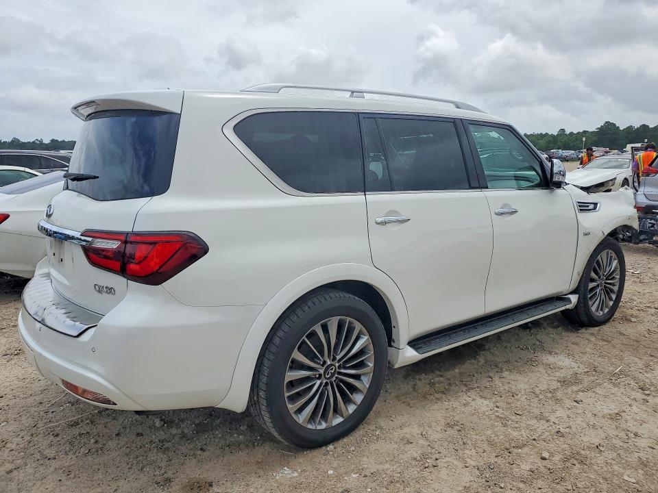 2019 Infiniti Qx80 VIN JN8AZ2NE7K9231507 COPART salvage auction — FRONT END, Tx - Nonrepairable Title, sold $4,650 on 2026-07-10 (photo 3)