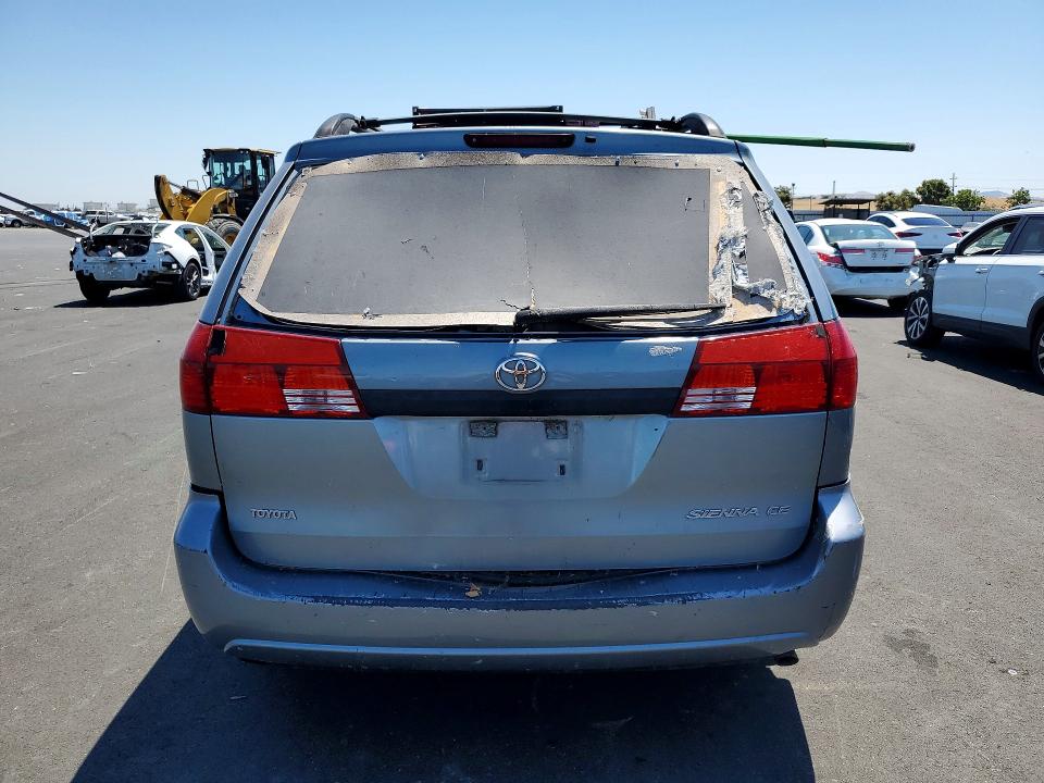 2004 Toyota Sienna VIN 5TDZA23C34S138043 COPART salvage auction — MINOR DENT/SCRATCHES, CA - DIS/DLR/EXP APP FOR DUP SALVAG, sold $650 on 2026-07-27 (photo 6)