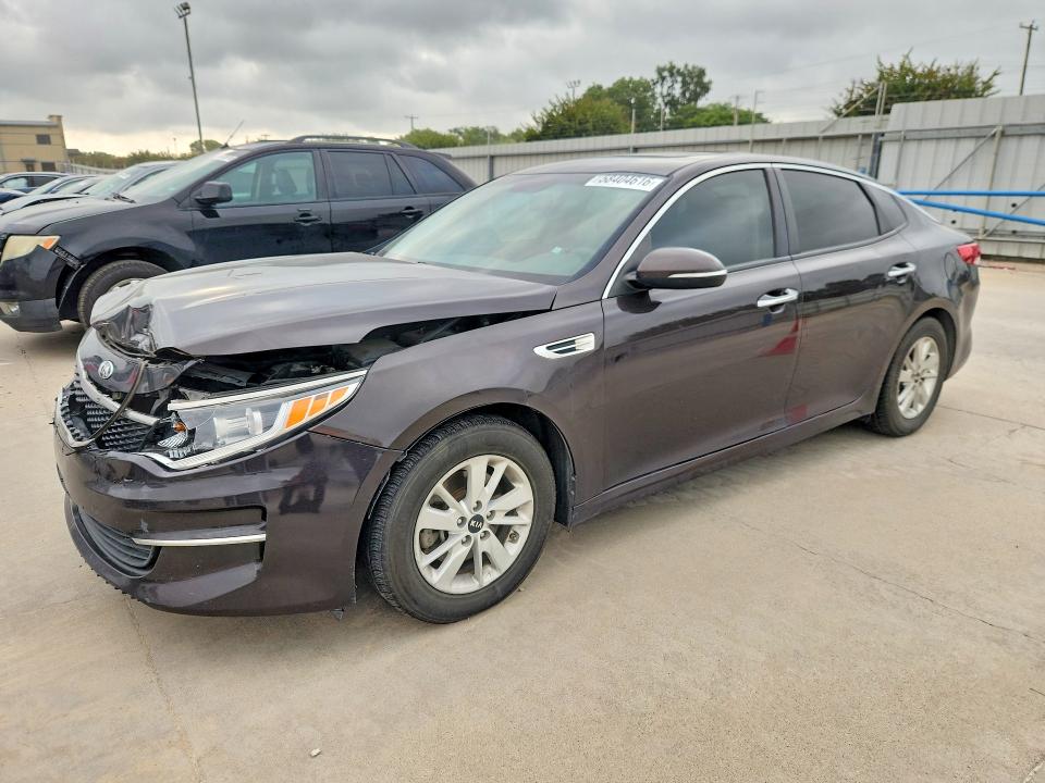 2018 Kia VIN KNAGT4L34J5239779 COPART salvage auction — FRONT END, Tx - Salvage Vehicle Title, sold $1,150 on 2026-07-30 (photo 1)