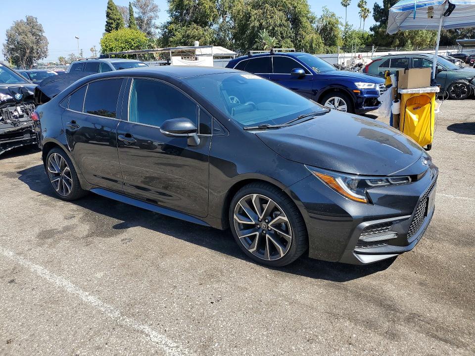 2020 Toyota Corolla VIN 5YFS4RCE5LP053571 COPART salvage auction — REAR END, Ca - Salvage Certificate, sold $2,050 on 2026-07-28 (photo 4)