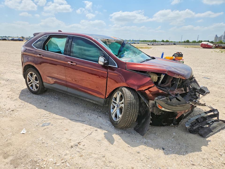 2016 Ford Edge VIN 2FMPK3K97GBB93872 COPART salvage auction — FRONT END, Tx - Certificate Of Title, sold $600 on 2026-07-02 (photo 4)
