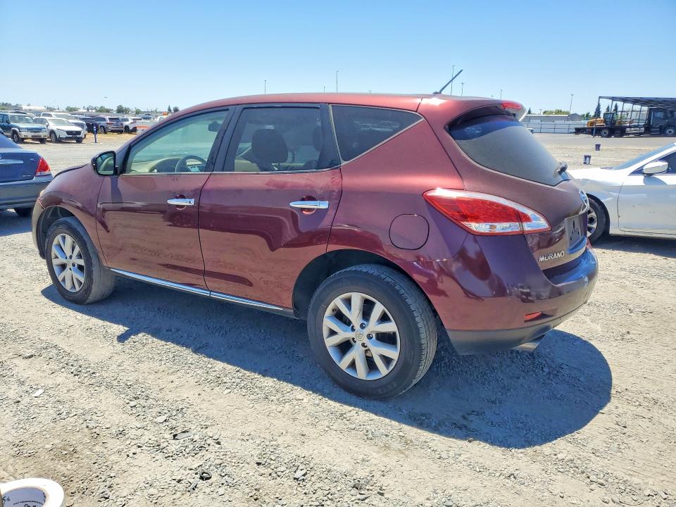 2011 Nissan Murano VIN JN8AZ1MW4BW169960 COPART salvage auction — FRONT END, CA - SALVAGE CERTIFICATE, sold $200 on 2026-07-21 (photo 2)