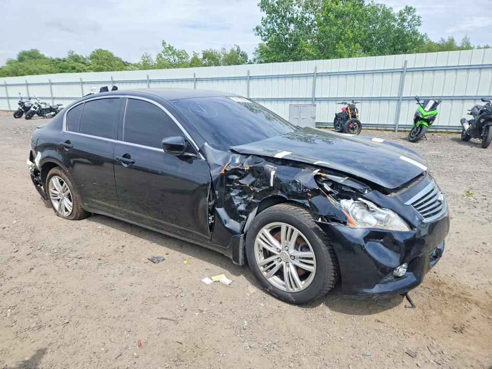 2013 Infiniti G VIN JN1CV6AR9DM766728 COPART salvage auction — FRONT END, Nj - Cert Of Title-Salvage, sold $450 on 2026-07-22 (photo 4)