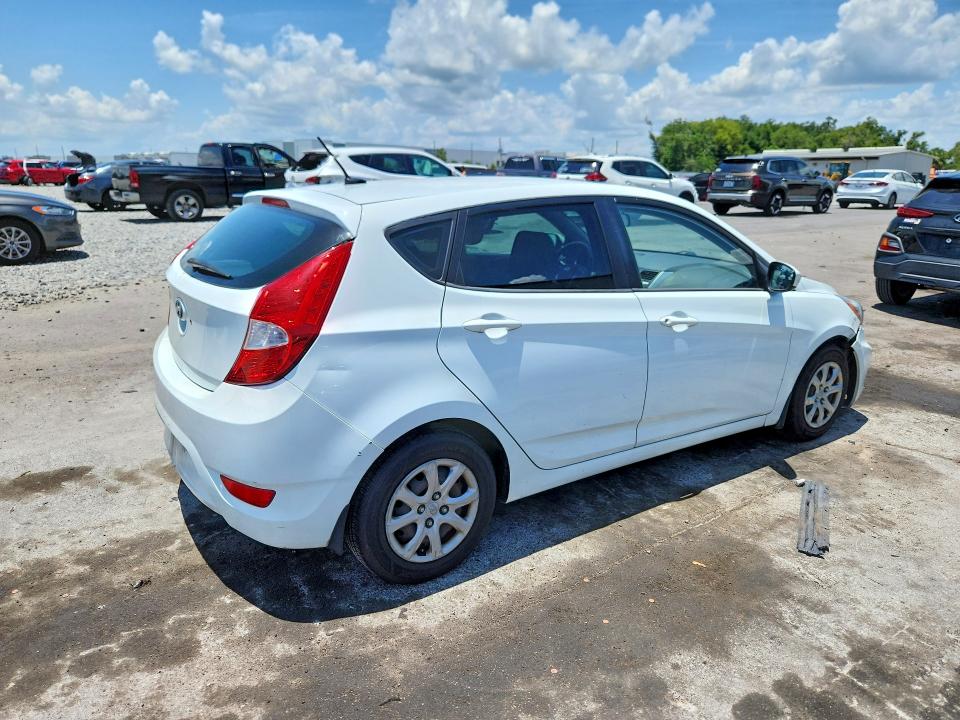 2012 Hyundai Accent VIN KMHCT5AEXCU049288 COPART salvage auction — WATER/FLOOD, Salvage Title, sold $350 on 2026-07-20 (photo 3)