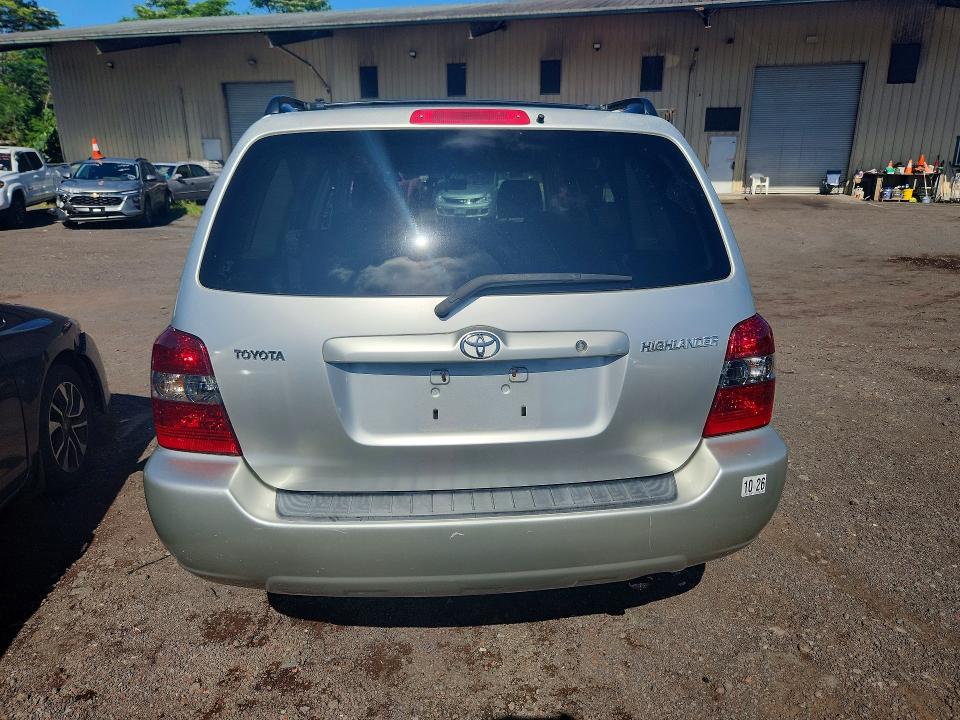 2006 Toyota Highlander VIN JTEGD21A060135540 COPART salvage auction — FRONT END, HI - CERTIFICATE OF SALVAGE, sold $2 on 2026-07-13 (photo 6)