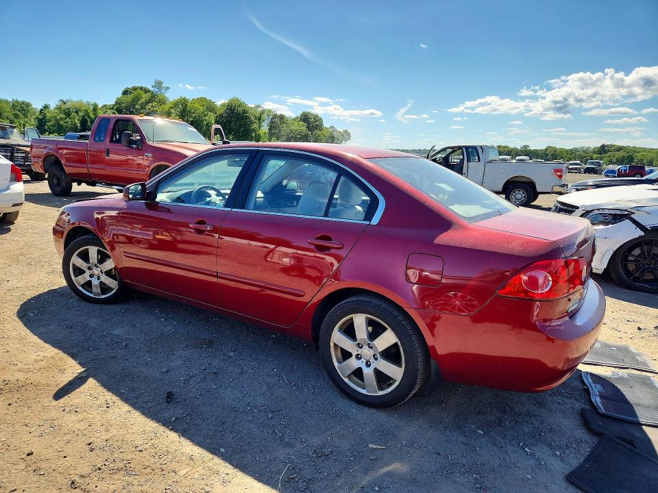 2007 Kia Optima VIN KNAGE123975139857 COPART salvage auction — FRONT END, MA - CERT OF TITLE-RECONSTRCTD COLL, sold $400 on 2026-07-15 (photo 2)
