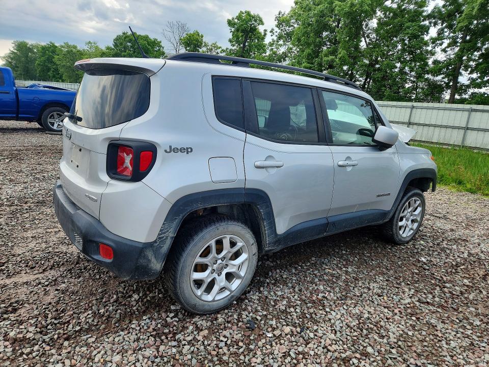 2016 Jeep Renegade VIN ZACCJBBT1GPD53736 COPART salvage auction — FRONT END, Pa - Certificate Of Salvage, sold $250 on 2026-08-03 (photo 3)
