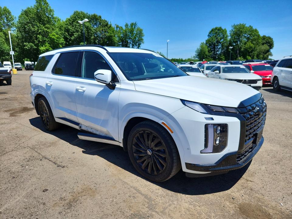 2024 Hyundai Palisade VIN KM8R7DGE2RU673613 COPART salvage auction — SIDE, CT - CERT OF TITLE-SALVAGE, sold $16,800 on 2026-07-16 (photo 4)