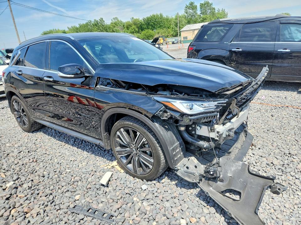 2022 Infiniti Qx50 VIN 3PCAJ5BB8NF121168 COPART salvage auction — SIDE, Salvage Title, sold $5,500 on 2026-08-03 (photo 4)