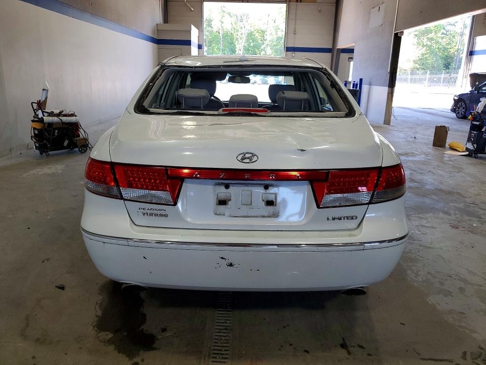 2007 Hyundai Azera VIN KMHFC46F87A210253 COPART salvage auction — REAR END, VA - CERTIFICATE OF TITLE, sold $400 on 2026-07-02 (photo 6)