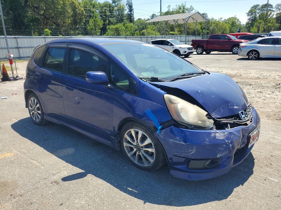 2013 Honda Fit VIN JHMGE8H56DC048829 COPART salvage auction — FRONT END, Ga - Cert Of Title-Salvage, sold $1,450 on 2026-07-09 (photo 4)