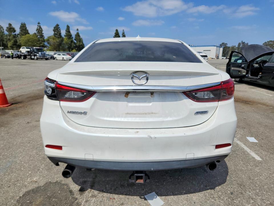2017 Mazda 6 VIN JM1GL1W52H1142306 COPART salvage auction — REAR END, Ca - Salvage Certificate, sold $1,250 on 2026-07-28 (photo 6)