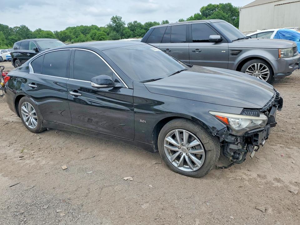 2017 Infiniti Q50 VIN JN1EV7AR8HM834277 COPART salvage auction — FRONT END, Pa - Certificate Of Salvage, sold $3,500 on 2026-07-06 (photo 4)