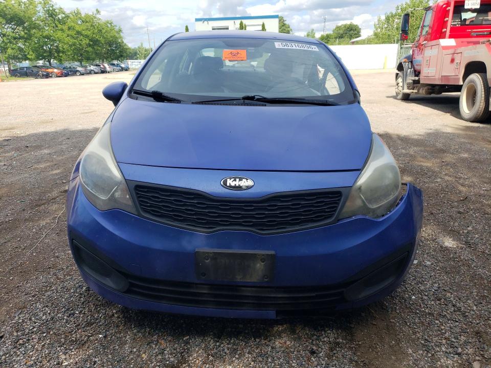 2014 Kia Rio VIN KNADM4A31E6368615 COPART salvage auction — SIDE, On - Permit Irrepairable, sold $425 on 2026-07-09 (photo 5)