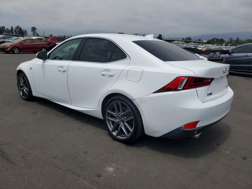 2016 Lexus Is VIN JTHBA1D29G5025174 COPART salvage auction — FRONT END, Ca - Salvage Certificate, sold $5,300 on 2026-07-08 (photo 2)