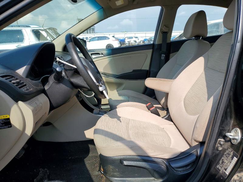 2017 Hyundai Accent VIN KMHCT4AE6HU353767 COPART salvage auction — FRONT END, Va - Cert Of Title - Salvage, sold $625 on 2026-07-10 (photo 7)