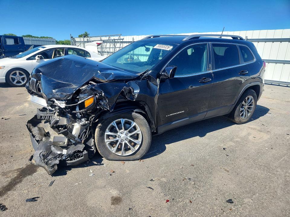 2019 Jeep Cherokee VIN 1C4PJMLB2KD424372 COPART salvage auction — FRONT END, Ma - Cert Of Title-Salvage, sold $675 on 2026-07-29 (photo 1)