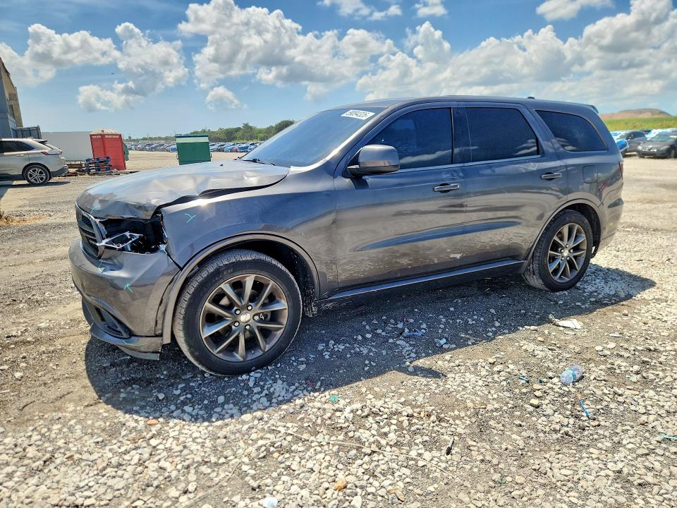 2014 Dodge Durango VIN 1C4RDHAG3EC974258 COPART salvage auction — FRONT END, Fl - Cert Of Title Slvg Rebuildable, sold $1,450 on 2026-07-09 (photo 1)