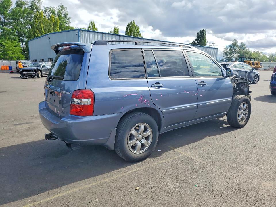 2007 Toyota Highlander VIN JTEHD21A970047768 COPART salvage auction — FRONT END, Or - Salvage Title Certificate, sold $1,000 on 2026-07-13 (photo 3)