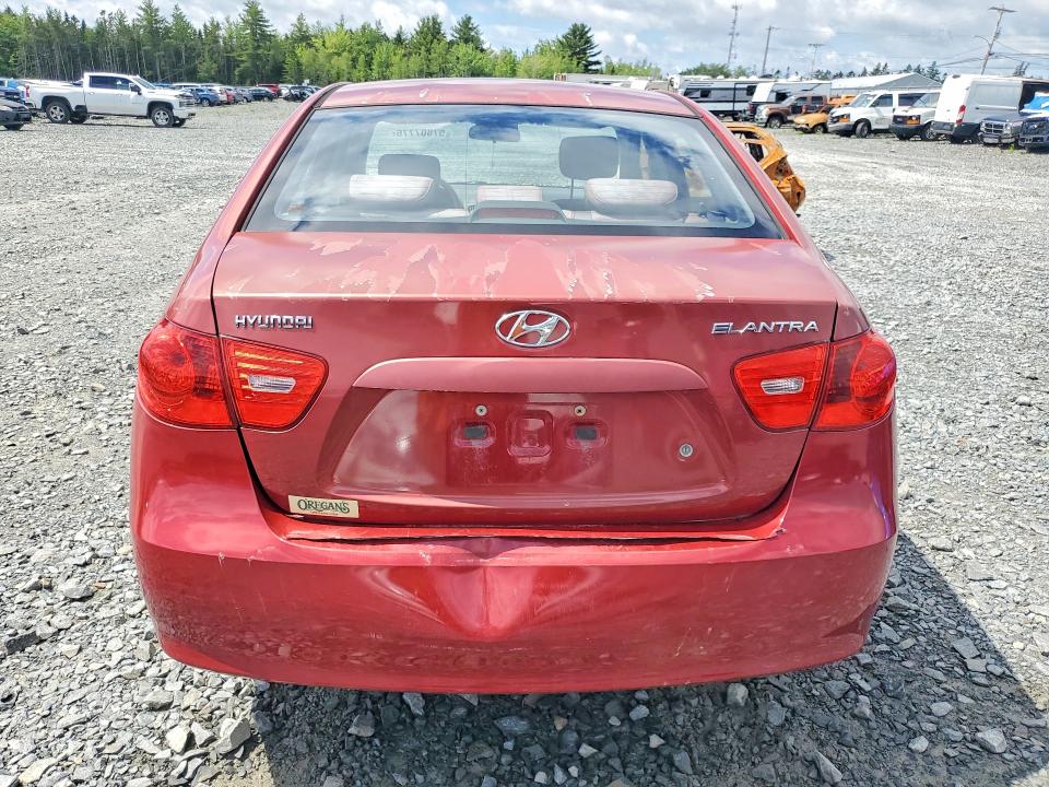 2009 Hyundai Elantra VIN KMHDU45D59U780698 COPART salvage auction — REAR END, Ns - Salvage Title, sold $400 on 2026-07-09 (photo 6)