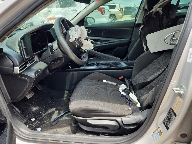 2021 Hyundai Elantra VIN KMHLM4AG8MU153725 COPART salvage auction — FRONT END, Tx - Salvage Vehicle Title, sold $1,400 on 2026-07-03 (photo 7)