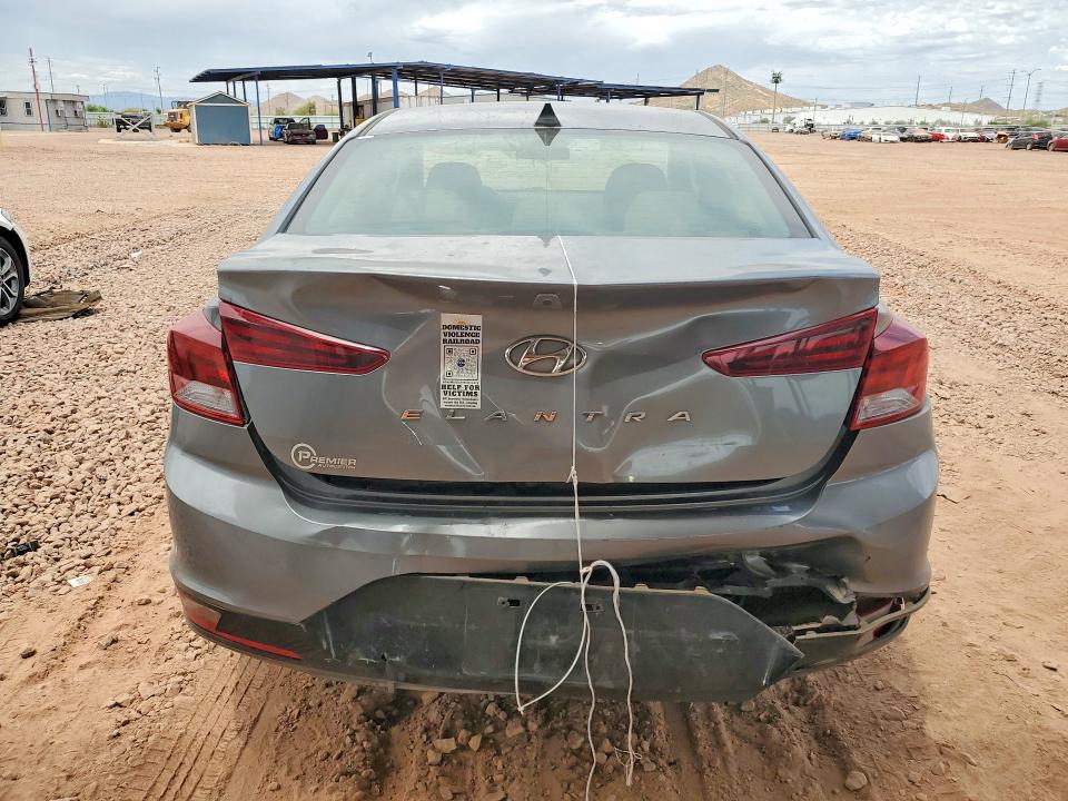 2019 Hyundai Elantra VIN KMHD84LF0KU768991 COPART salvage auction — REAR END, Salvage Title, sold $1,350 on 2026-07-23 (photo 6)
