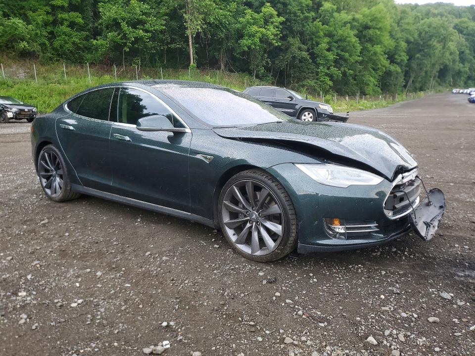 2013 Tesla VIN 5YJSA1DP1DFP27061 COPART salvage auction — FRONT END, Ny - Mv-907A Salvage Certificate, sold $4,200 on 2026-07-09 (photo 4)