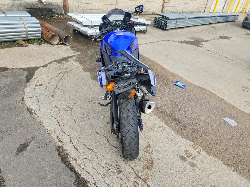2021 Yamaha Yzfr3 VIN MH3RH18Y9MK005516 COPART salvage auction — ALL OVER, Oh - Cert Of Title-Salvage, sold $975 on 2026-08-02 (photo 4)