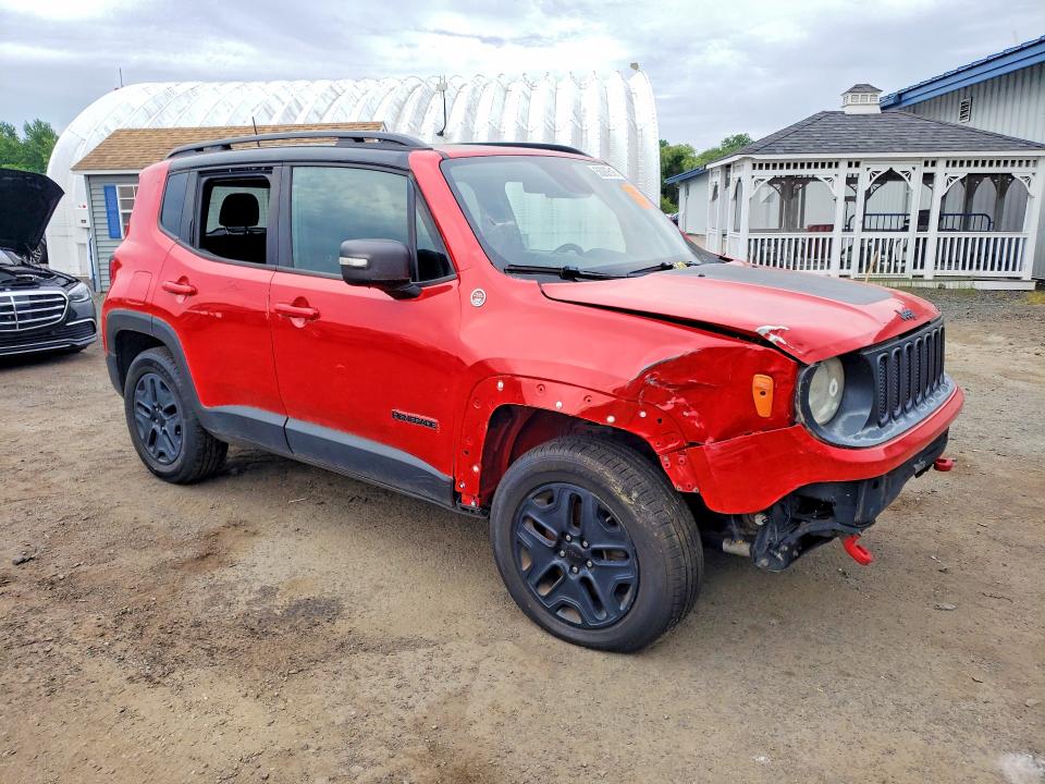 2018 Jeep Renegade VIN ZACCJBCB9JPG72587 COPART salvage auction — FRONT END, Ct - Certificate Of Title, sold $2,950 on 2026-07-31 (photo 4)