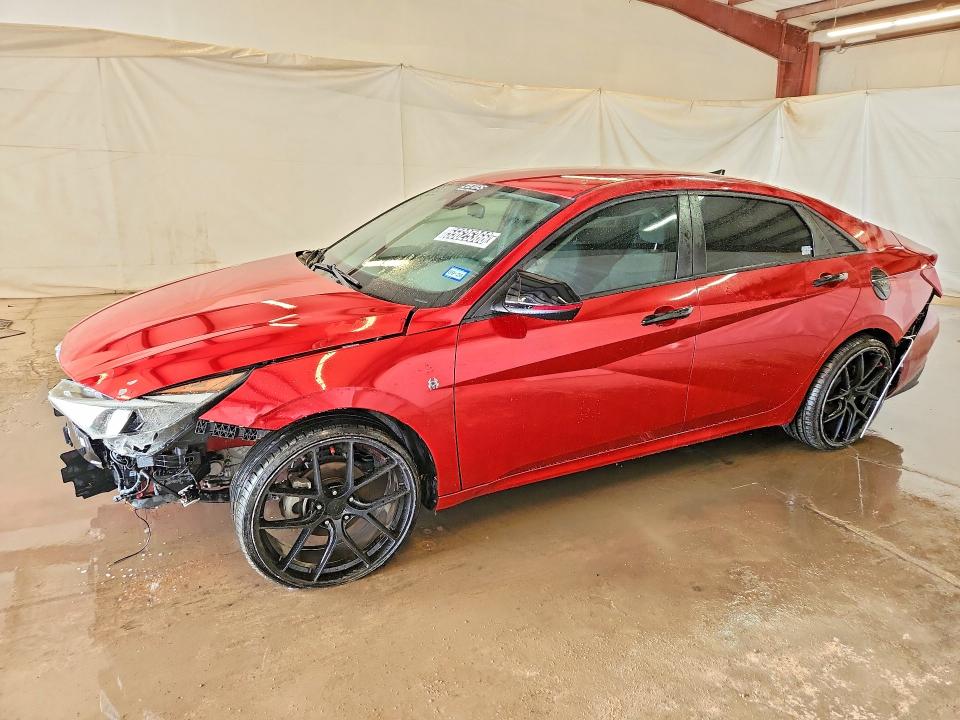 2022 Hyundai Elantra VIN KMHLS4AG4NU318399 COPART salvage auction — FRONT END, TX - CERT OF TITLE-REBUILT SALVAGE, sold $2,650 on 2026-07-09 (photo 1)