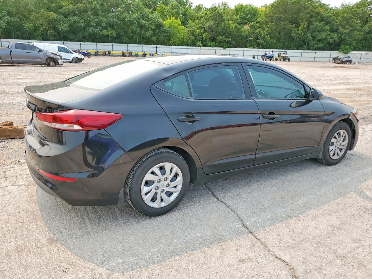 2018 Hyundai Elantra VIN KMHD74LF1JU665922 COPART salvage auction — Front End, OK - CERT OF TITLE-SALVAGE, sold $1,750 on 2026-07-09 (photo 3)