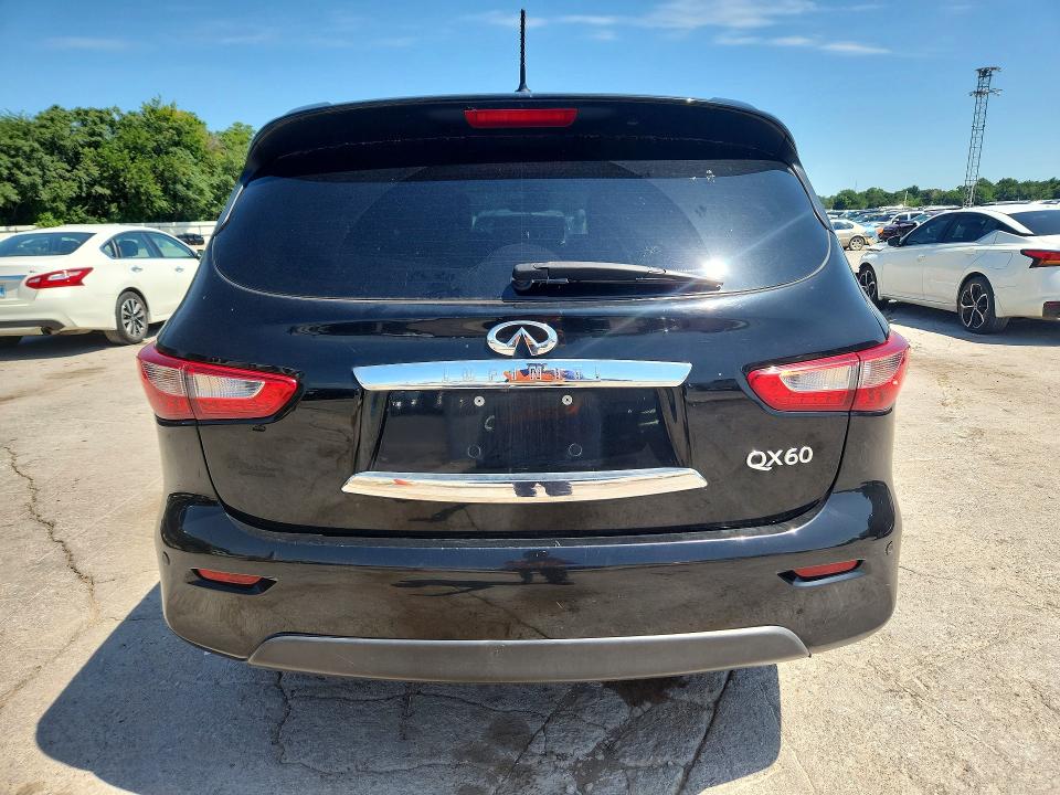 2014 Infiniti Qx60 VIN 5N1AL0MM4EC500169 COPART salvage auction — REAR END, Ok - Certificate Of Title, sold $875 on 2026-07-09 (photo 6)