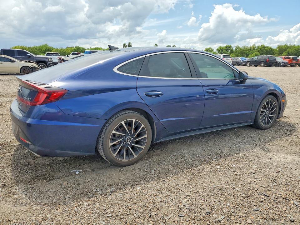 2021 Hyundai Sonata VIN 5NPEH4J26MH069953 COPART salvage auction — WATER/FLOOD, Tx - Salvage Title-Flood Damage, sold $6,100 on 2026-07-22 (photo 3)