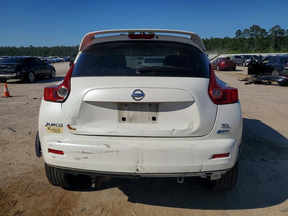 2013 Nissan Juke VIN JN8AF5MR4DT220100 COPART salvage auction — REAR END, Sc - Cert Of Title-Salvage, sold $600 on 2026-07-13 (photo 6)