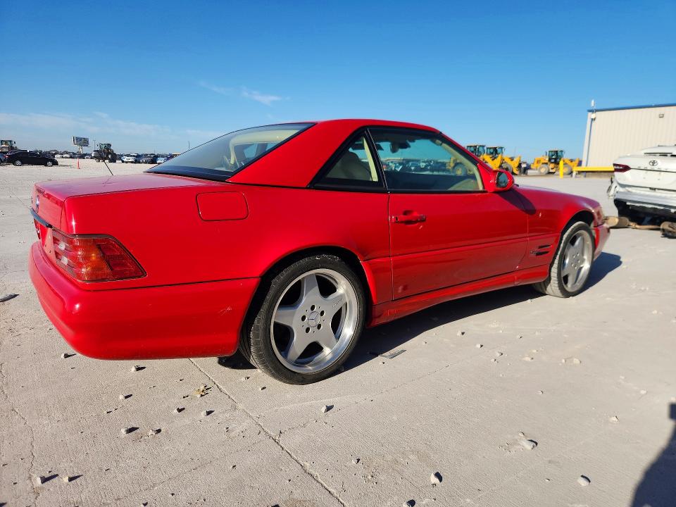 1999 Mercedes-benz Sl-klasse VIN WDBFA68F5XF180777 COPART salvage auction — HAIL, Tx - Certificate Of Title, sold $2,100 on 2026-07-31 (photo 3)