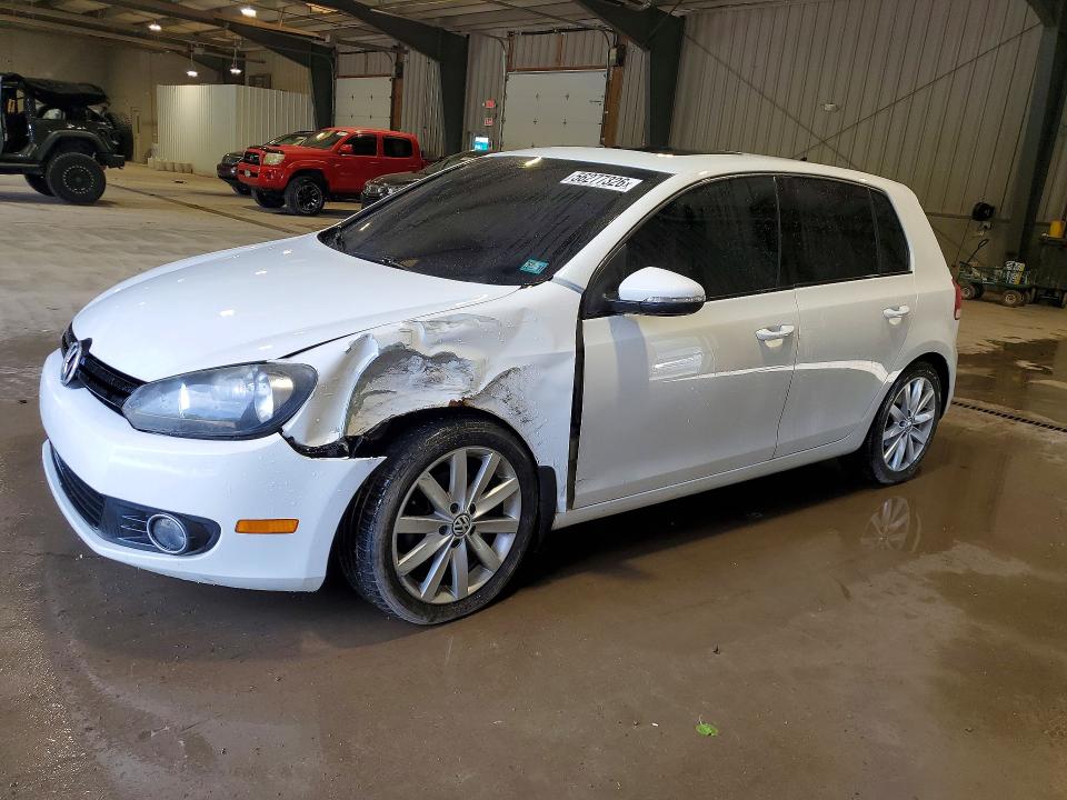 2011 Volkswagen Golf VIN WVWDM7AJ6BW230213 COPART salvage auction — FRONT END, Pa - Certificate Of Salvage, sold $1,950 on 2026-07-22 (photo 1)