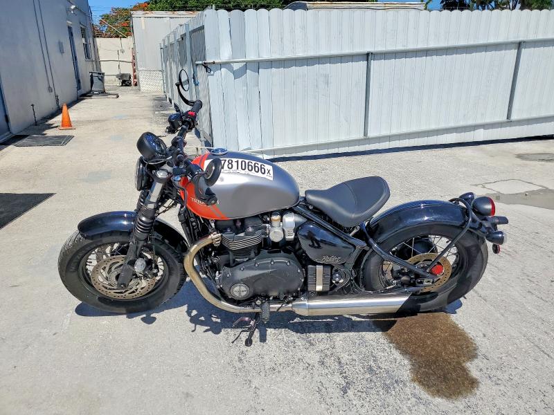 2025 Triumph motorcycle Bonneville VIN SMTD53HL8STCG4698 COPART salvage auction — MINOR DENT/SCRATCHES, FL - CERTIFICATE OF DESTRUCTION, sold $7,500 on 2026-07-30 (photo 3)
