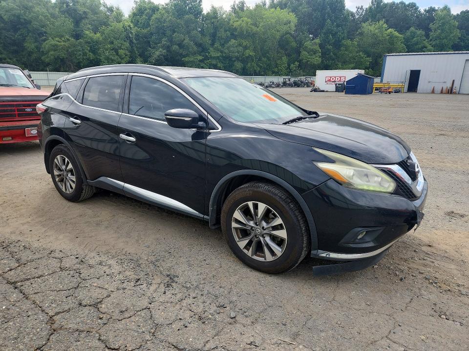 2015 Nissan Murano VIN 5N1AZ2MG1FN261366 COPART salvage auction — REAR END, La - Cert Of Title-Salvage, sold $1,000 on 2026-07-09 (photo 4)